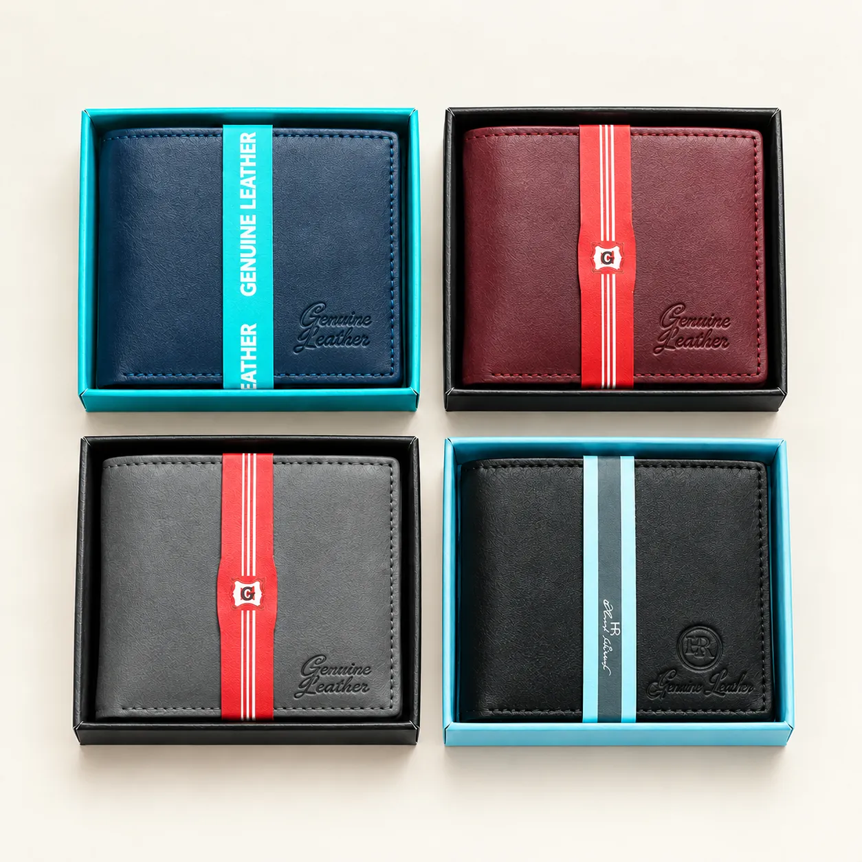 Executive Genuine Leather Bi-Fold Wallet